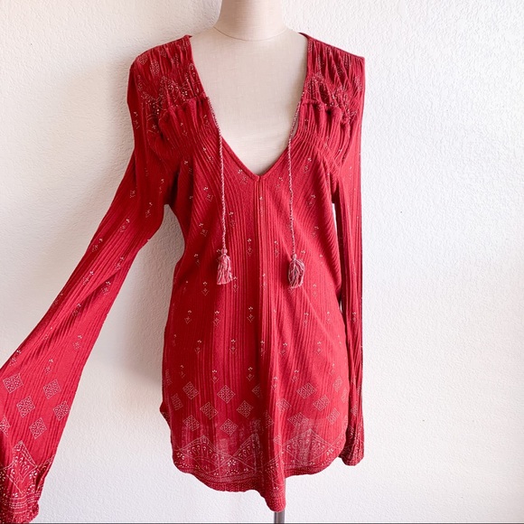 Lucky Brand Tops - LUCKY BRAND Boho Printed Top